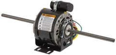 US Motors - 1/4 hp, OPAO Enclosure, Auto Thermal Protection, 1,625 RPM, 115 Volt, 60 Hz, Single Phase Permanent Split Capacitor (PSC) Motor - Size 48YZ Frame, Stud Mount, 2 Speed, Sleeve Bearings, 3.6 Full Load Amps, A Class Insulation, CCW Lead End - Exact Tool & Supply