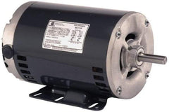 US Motors - 1.5 hp, OPAO Enclosure, Auto Thermal Protection, 1,725 RPM, 208-230/460 Volt, 60/50 Hz, Three Phase Standard Efficient Motor - Size 56HZ Frame, Rigid Mount, 1 Speed, Ball Bearings, 5.0/2.5/5.2/2.6 Full Load Amps, B Class Insulation, Reversible - Exact Tool & Supply