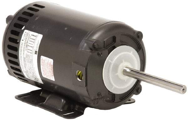 US Motors - 1 hp, OPAO Enclosure, Auto Thermal Protection, 1,140 RPM, 208-230/460 Volt, 60 Hz, Three Phase Standard Efficient Motor - Size 56HZ Frame, Rigid Mount, 1 Speed, Ball Bearings, 7.2/3.6 Full Load Amps, B Class Insulation, Reversible - Exact Tool & Supply
