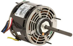 US Motors - 1/4 hp, OPAO Enclosure, Auto Thermal Protection, 1,075 RPM, 208-230 Volt, 60 Hz, Single Phase Permanent Split Capacitor (PSC) Motor - Size 48YZ Frame, Bracket Mount, 3 Speed, Sleeve Bearings, 1.7 Full Load Amps, A Class Insulation, Reversible - Exact Tool & Supply