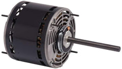 US Motors - 1/5 hp, ODP Enclosure, Auto Thermal Protection, 1,075 RPM, 208-230 Volt, 60 Hz, Industrial Electric AC/DC Motor - Size 48 Frame, Stud Mount, 1 Speed, Sleeve Bearings, 1.3 Full Load Amps, B Class Insulation, CCW Lead End - Exact Tool & Supply