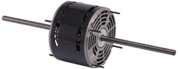 US Motors - 1/12 hp, OPAO Enclosure, Auto Thermal Protection, 1,500 RPM, 115 Volt, 60 Hz, Industrial Electric AC/DC Motor - Size 42 Frame, Hub/Stud Mount, 3 Speed, SAB Bearings, 4 Full Load Amps, B Class Insulation, CCW Lead End - Exact Tool & Supply