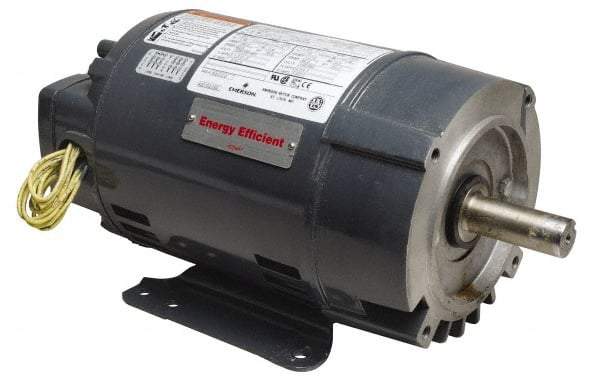 US Motors - 2 hp, ODP Enclosure, No Thermal Protection, 1,740 RPM, 208-230/460 Volt, 50/60 Hz, DripProof, Premium Efficiency Motor - Size 145TC Frame, C-Face Mount, 1 Speed, Ball Bearings, 5.9-5.5/2.8 Full Load Amps, F Class Insulation - Exact Tool & Supply