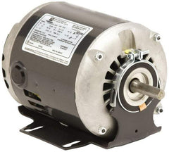 US Motors - 1/4 hp, ODP Enclosure, Auto Thermal Protection, 1,725 RPM, 115/208-230 Volt, 60 Hz, Single Phase Split Phase Motor - Size 48Z Frame, Cradle Mount, 1 Speed, Ball Bearings, 5.2/2.5-2.6 Full Load Amps, B Class Insulation, Reversible - Exact Tool & Supply
