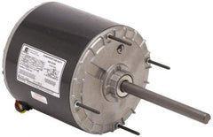 US Motors - 1 hp, OAO Enclosure, Auto Thermal Protection, 1,075 RPM, 208-230 Volt, 60 Hz, Single Phase Permanent Split Capacitor (PSC) Motor - Size 56Z Frame, Stud/Band Mount, 1 Speed, Ball Bearings, 5.2 Full Load Amps, B Class Insulation, Reversible - Exact Tool & Supply