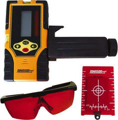 Johnson Level & Tool - Laser Level 9 V Battery, Laser Detector - Use With Red Beam Rotary Laser - Exact Tool & Supply