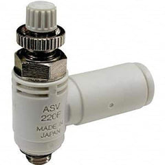 SMC PNEUMATICS - Speed & Flow Control Valves Valve Type: Quick Exhaust Valve Male Thread Size: 3/8 NPT - Exact Tool & Supply