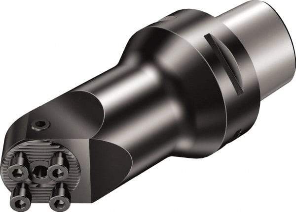 Sandvik Coromant - 32mm Bore Diam, 63mm Body Diam x 100mm Body Length, Boring Bar Holder & Adapter - 4.08" Screw Thread Lock, 3-15/16" Bore Depth, Internal Coolant - Exact Tool & Supply