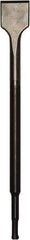 DeWALT - 1-1/2" Head Width, 12" OAL, 0.4" Shank Diam, Scaling Chisel - SDS Plus Drive, SDS Plus Shank, Steel - Exact Tool & Supply