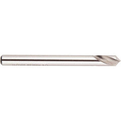 National Twist Drill - 1" Body Diam, 90°, 6-3/16" OAL, Cobalt Spotting Drill - Exact Tool & Supply