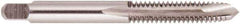 Regal Cutting Tools - #8-32 UNC, 2 Flute, Bright Finish, Solid Carbide Spiral Point Tap - Plug Chamfer, Right Hand Thread, 2-1/8" OAL, 3/4" Thread Length, 0.168" Shank Diam, 2B Class of Fit - Exact Tool & Supply