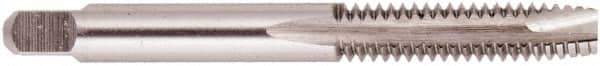 Regal Cutting Tools - 1/2-13 UNC, 3 Flute, Bright Finish, Solid Carbide Spiral Point Tap - Bottoming Chamfer, Right Hand Thread, 3-3/8" OAL, 1-21/32" Thread Length, 0.367" Shank Diam, 3B Class of Fit - Exact Tool & Supply