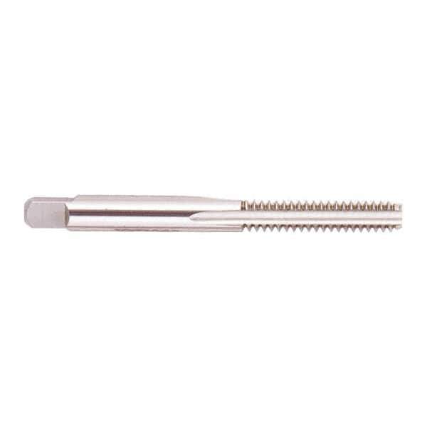 Regal Cutting Tools - #12-28 UNF 2B 4 Flute Bright Finish Solid Carbide Straight Flute Standard Hand Tap - Bottoming, Right Hand Thread, 2-3/8" OAL, 15/16" Thread Length, H3 Limit, Oversize - Exact Tool & Supply