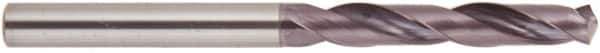 National Twist Drill - 4.6mm 140° Solid Carbide Jobber Drill - AlTiN Finish, Right Hand Cut, Spiral Flute, Straight Shank, 58mm OAL - Exact Tool & Supply
