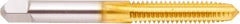 Regal Cutting Tools - M16x2.00 Metric Coarse 6H 4 Flute TiN Finish High Speed Steel Straight Flute Standard Hand Tap - Plug, Right Hand Thread, 3-13/16" OAL, 1-13/16" Thread Length, D7 Limit, Oversize - Exact Tool & Supply