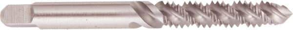 Regal Cutting Tools - #5-40 UNC 2 Flute 2B Plug Spiral Flute Tap - High Speed Steel, Bright Finish, 1-15/16" OAL, Right Hand Flute, Right Hand Thread, H2 - Exact Tool & Supply