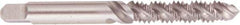 Regal Cutting Tools - #5-40 UNC 2 Flute 2B Plug Spiral Flute Tap - High Speed Steel, Bright Finish, 1-15/16" OAL, Right Hand Flute, Right Hand Thread, H2 - Exact Tool & Supply