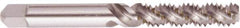 Regal Cutting Tools - #4-48 UNF 2 Flute 2B Bottoming Spiral Flute Tap - High Speed Steel, Bright Finish, 1-7/8" OAL, Right Hand Flute, Right Hand Thread, H2 - Exact Tool & Supply
