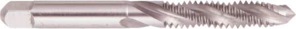Regal Cutting Tools - 1/2-20 UNF 3 Flute 3B Plug Spiral Flute Tap - High Speed Steel, Bright Finish, 3-3/8" OAL, Right Hand Flute, Right Hand Thread, H3 - Exact Tool & Supply