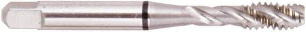Regal Cutting Tools - 7/16-20 UNF 3 Flute 3B Modified Bottoming Spiral Flute Tap - High Speed Steel, Bright Finish, Right Hand Flute, Right Hand Thread, H3, Series Triple Crown - Exact Tool & Supply