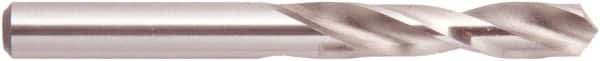 National Twist Drill - 15/16" 118° Spiral Flute High Speed Steel Screw Machine Drill Bit - Bright Finish, Right Hand Cut, 3-3/4" Flute Length, 5-3/4" OAL, Straight Shank - Exact Tool & Supply