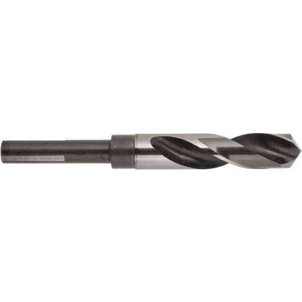 National Twist Drill - 1-1/4" Drill, 118° Point, High Speed Steel Silver Deming & Reduced Shank Drill Bit - Exact Tool & Supply