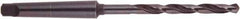 National Twist Drill - 2-5/8", 5MT 118° Point High Speed Steel Taper Shank Drill Bit - Oxide Finish, 11-7/8" Flute Length, 19-1/2" OAL, Spiral Flute, Series 200 - Exact Tool & Supply