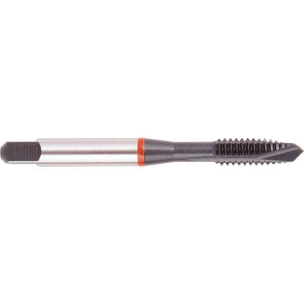 Regal Cutting Tools - M4x0.70 Metric, 3 Flute, Oxide Finish, High Speed Steel Spiral Point Tap - Plug Chamfer, Right Hand Thread, 2-1/8" OAL, 29/64" Thread Length, 0.168" Shank Diam, 6H Class of Fit, Series Triple Crown - Exact Tool & Supply