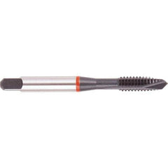 Regal Cutting Tools - 5/8-18 UNF, 3 Flute, Oxide Finish, High Speed Steel Spiral Point Tap - Plug Chamfer, Right Hand Thread, 3-13/16" OAL, 1.083" Thread Length, 0.48" Shank Diam, 3B Class of Fit, Series Triple Crown - Exact Tool & Supply