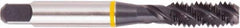Regal Cutting Tools - #10-24 UNC 3 Flute 2B Bottoming Spiral Flute Tap - High Speed Steel, Oxide Finish, Right Hand Flute, Right Hand Thread, H3, Series Triple Crown - Exact Tool & Supply