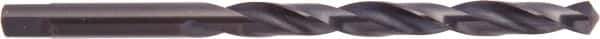 National Twist Drill - 29/64" 118° High Speed Steel Jobber Drill - Oxide Finish, Right Hand Cut, Spiral Flute, Tanged Shank, 5-5/8" OAL - Exact Tool & Supply
