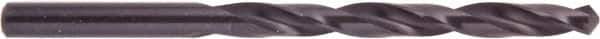 National Twist Drill - Letter P 135° High Speed Steel Jobber Drill - Oxide Finish, Right Hand Cut, Spiral Flute, Straight Shank, 4-5/8" OAL, Split Point - Exact Tool & Supply