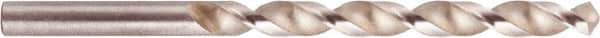 National Twist Drill - 13/32" 118° High Speed Steel Jobber Drill - Bright Finish, Right Hand Cut, Spiral Flute, Straight Shank, 5-1/4" OAL - Exact Tool & Supply