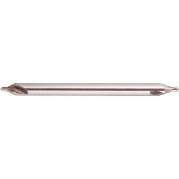 National Twist Drill - #3 Plain Cut 60° Incl Angle High Speed Steel Combo Drill & Countersink - Exact Tool & Supply