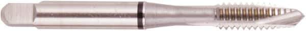 Regal Cutting Tools - M18x1.50 Metric, 3 Flute, Bright Finish, High Speed Steel Spiral Point Tap - Plug Chamfer, Right Hand Thread, 4-1/32" OAL, 1.083" Thread Length, 0.542" Shank Diam, Series Triple Crown - Exact Tool & Supply