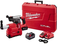 Milwaukee Tool - 18 Volt 1" SDS Plus Chuck Cordless Rotary Hammer - 0 to 4,900 BPM, 0 to 1,400 RPM, Reversible - Exact Tool & Supply