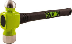 Wilton - Drop Forged Steel Ball Pein Hammer - Steel Handle with Grip, 14" OAL - Exact Tool & Supply