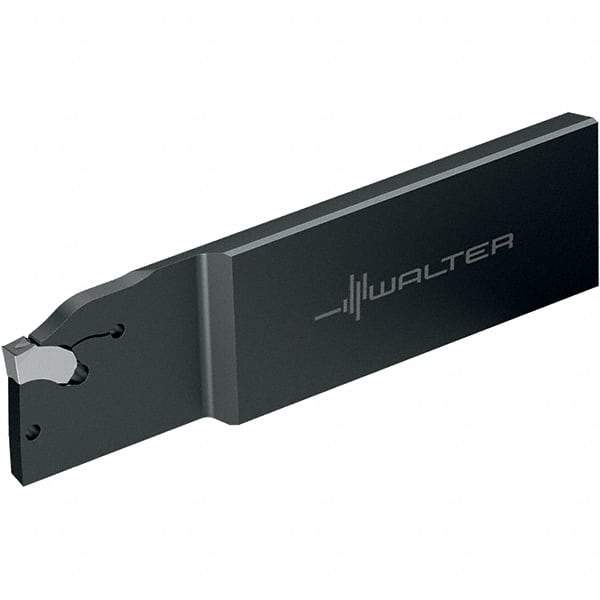 Walter - G2042, External, Left Hand, 33mm Max Depth of Cut, 4mm Min Groove Width, Indexable Grooving Tool Holder - SX-4.. Insert Compatibility, 8mm Shank Height, 0.315" Shank Width, 110mm OAL, Through Coolant - Exact Tool & Supply