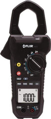 FLIR - CM78-NIST, CAT IV, Digital True RMS Wireless Clamp Meter with 1.45" Clamp On Jaws - 1000 VAC/VDC, 1000 AC/DC Amps, Measures Voltage, Capacitance, Current, Frequency, Resistance - Exact Tool & Supply