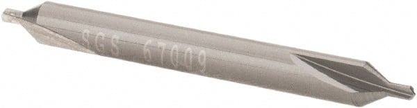 SGS - Metric Plain Cut 60° Incl Angle Solid Carbide Combo Drill & Countersink - Exact Tool & Supply