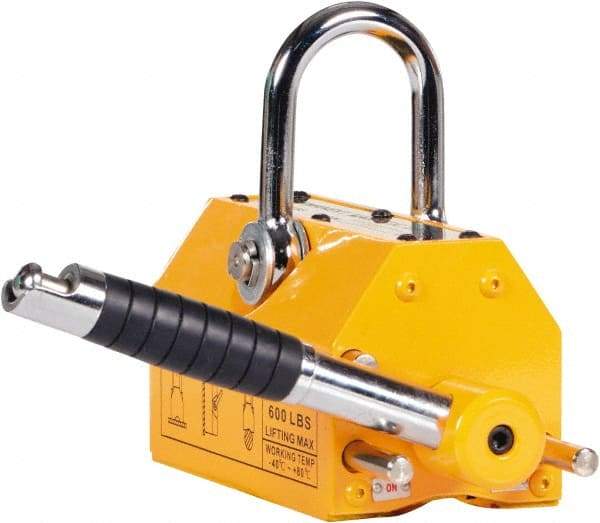 Vestil - 600 Lb Load Capacity, Magnetic Lifter - 6-13/16" High x 8-11/16" Wide - Exact Tool & Supply