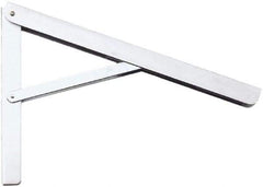 Knape & Vogt - 750 Lb Capacity, Anachrome Steel Coated, Adjustable L Bracket - 16" Long, 10" High, 9" Wide - Exact Tool & Supply