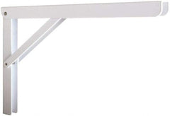 Knape & Vogt - 750 Lb Capacity, Epoxy Coated, Adjustable L Bracket - 16" Long, 10" High, 9" Wide - Exact Tool & Supply