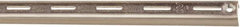 Knape & Vogt - 1,060 Lb Capacity, Anachrome Steel Coated, Shelf Standard Bracket - 36" Long, 11/16" High, 7/8" Wide - Exact Tool & Supply