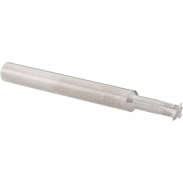 Value Collection - 0 TPI, Internal/External Single Profile Thread Mill - 1/4" Shank Diam, 4 Flute, 1/2" Neck Length, Bright Finish - Exact Tool & Supply