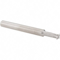 Value Collection - 0 TPI, Internal/External Single Profile Thread Mill - 1/4" Shank Diam, 4 Flute, 1/2" Neck Length, Bright Finish - Exact Tool & Supply