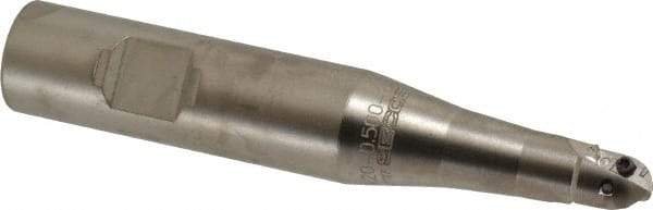 Seco - 1/2" Cut Diam, 0.433" Max Depth of Cut, 3/4" Shank Diam, 4.33" OAL, Indexable Ball Nose End Mill - Straight Shank, R218.20 Toolholder, 218.20-0.250.R Insert - Exact Tool & Supply