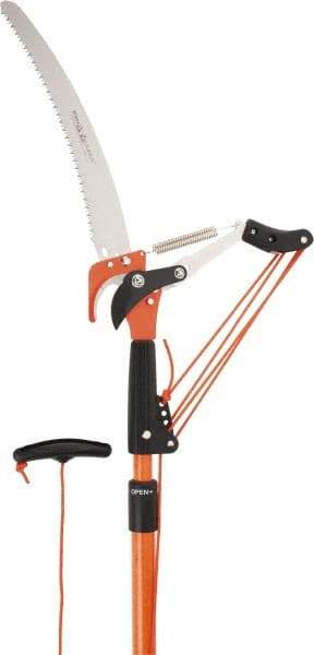 PRO-SOURCE - Pruner - 4.8" Long Hardened Steel Blade, 96" Long Tubular Handle - Exact Tool & Supply