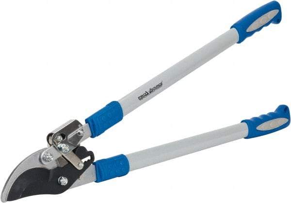 PRO-SOURCE - By-Pass Lopper - 4-1/2" Long PTFE Coated Steel Blade, 25" Long Handle with Grips - Exact Tool & Supply