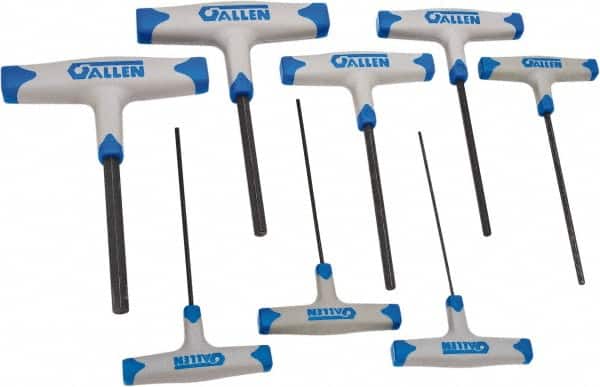 Allen - 8 Piece T-Handle Hex Key Set - Exact Tool & Supply